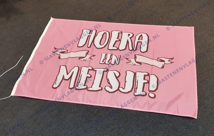 Geboortevlag: Hoera een meisje!