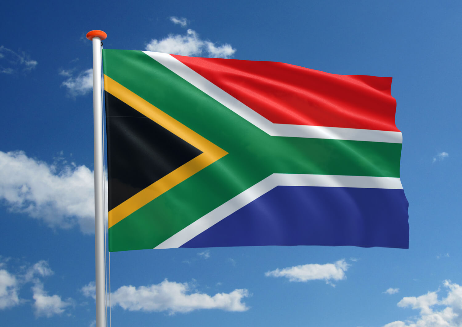 Afgeschaft Assimilatie Mitt Zuid-Afrikaanse vlag bestellen - doet u bij de specialist Mastenenvlaggen.nl