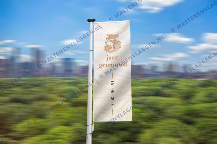 Banier 5 jarig huwelijk