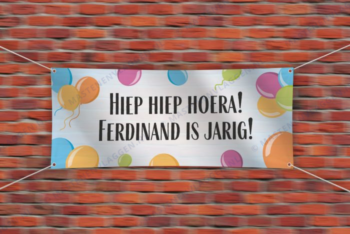 Verjaardag spandoek