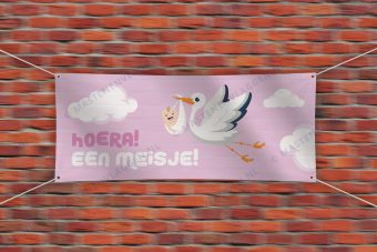 Geboorte spandoek