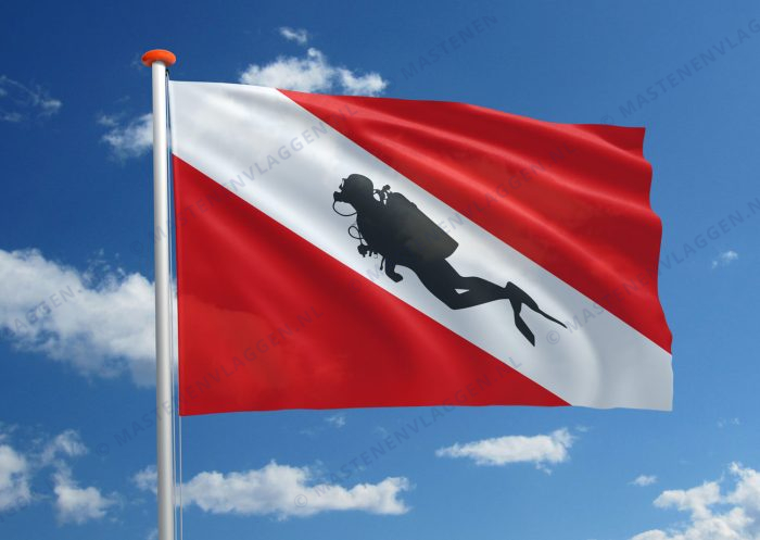 Man duiker vlag