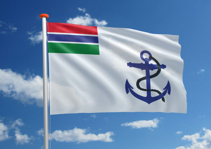 Marinevlag Gambia