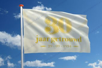 Vlag huwelijk jubileum 30 jaar