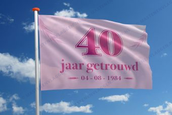 Vlag huwelijk jubileum 40 jaar