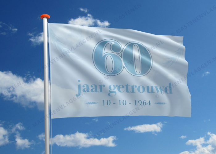 Vlag huwelijk jubileum 60 jaar
