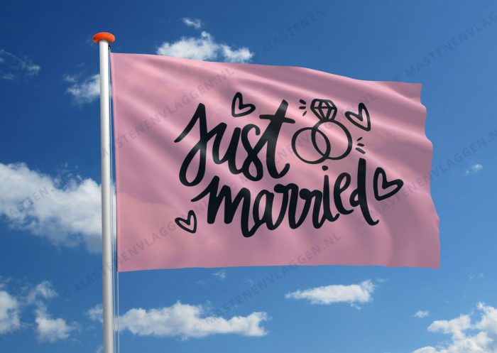 Vlag Just Married