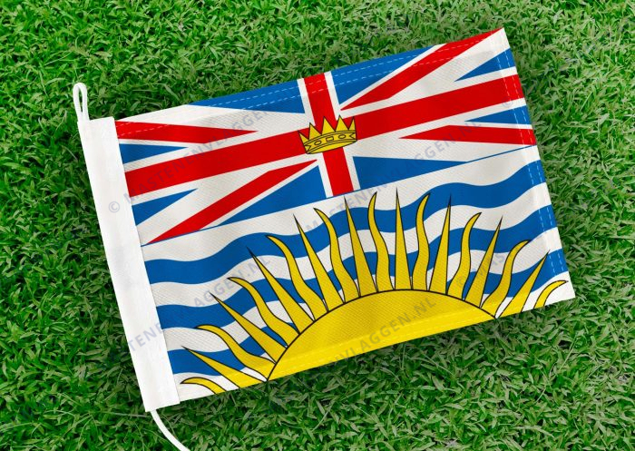 Caravan vlaggetje Brits Columbia Bootvlag