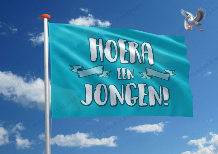 Vlag geboorte jongen