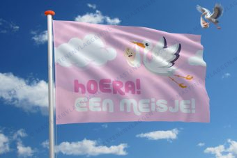 Vlag geboorte meisje
