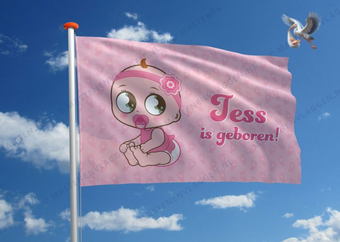 Vlag geboorte meisje