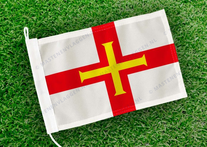 Caravan vlaggetje Guernsey Bootvlag