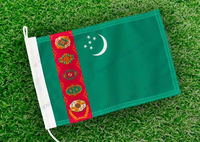 Caravan vlaggetje Turkmenistan Bootvlag