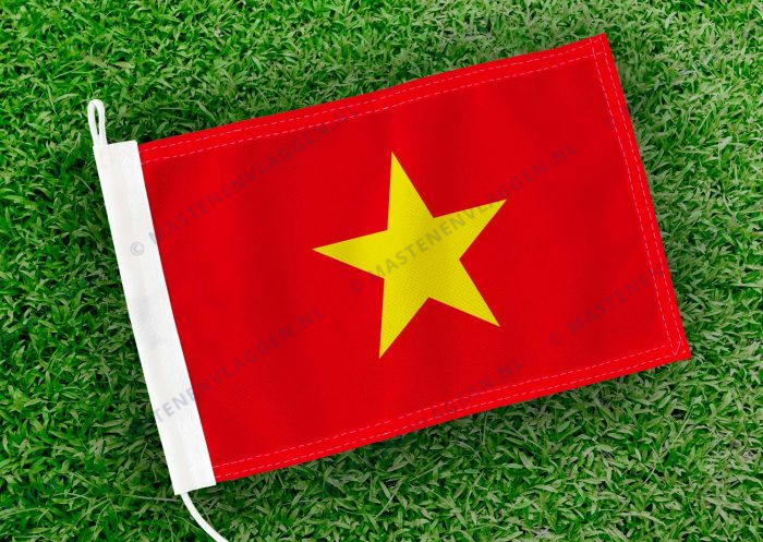 Caravan vlaggetje Vietnam Bootvlag