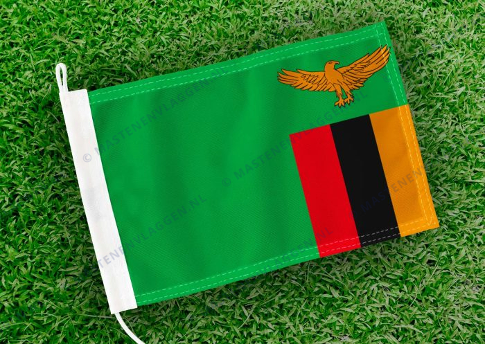 Caravan vlaggetje Zambia Bootvlag