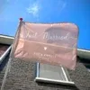 Huwelijksvlag: Just Married + Namen