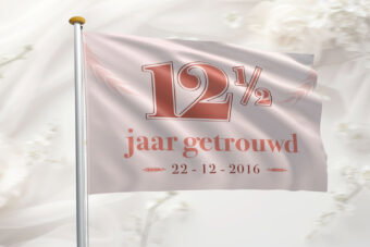 Vlag bruiloft huwelijk jubileum
