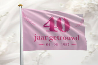 Vlag bruiloft huwelijk jubileum