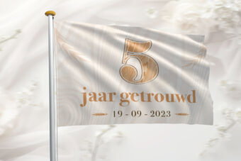Vlag bruiloft huwelijk jubileum