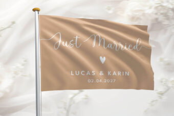 Vlag bruiloft huwelijk