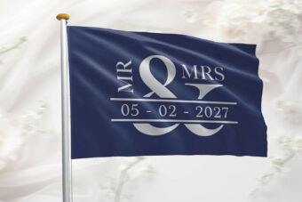 Vlag bruiloft huwelijk