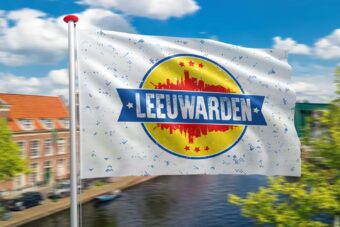 Vlag Leeuwarden Skyline