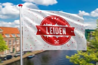 Vlag Leiden Skyline