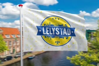 Vlag Lelystad Skyline