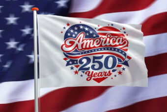 Amerika vlag 250-jarig bestaan
