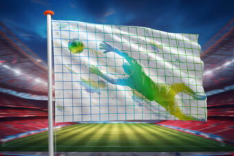 Voetbal vlag