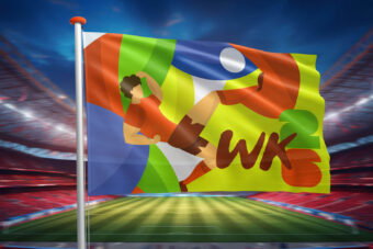 Voetbal vlag WK