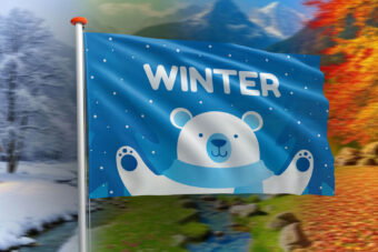 Winter vlag
