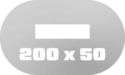 200 x 50 cm