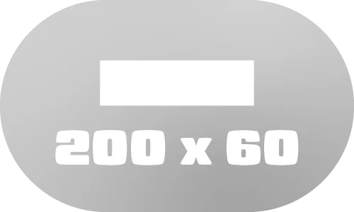 200 x 60 cm