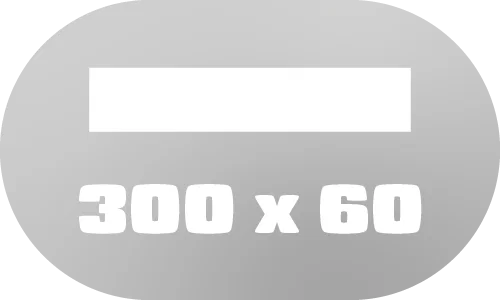 300 x 60 cm
