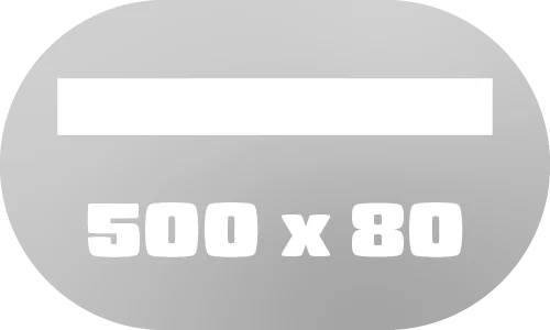 500 x 80 cm